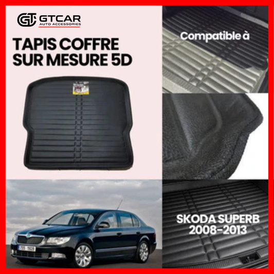 TAPIS SUR MESURE COFFRE 5D SKODA SUPERB 2008-2013
