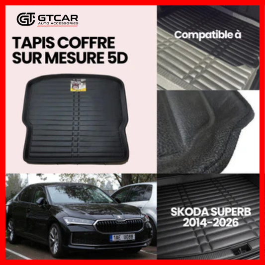 TAPIS SUR MESURE COFFRE 5D SKODA SUPERB 2013-2026