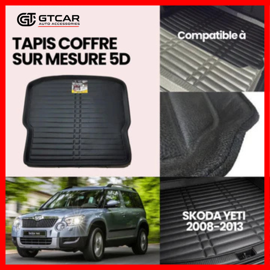 TAPIS SUR MESURE COFFRE 5D SKODA YETI 2008-2013