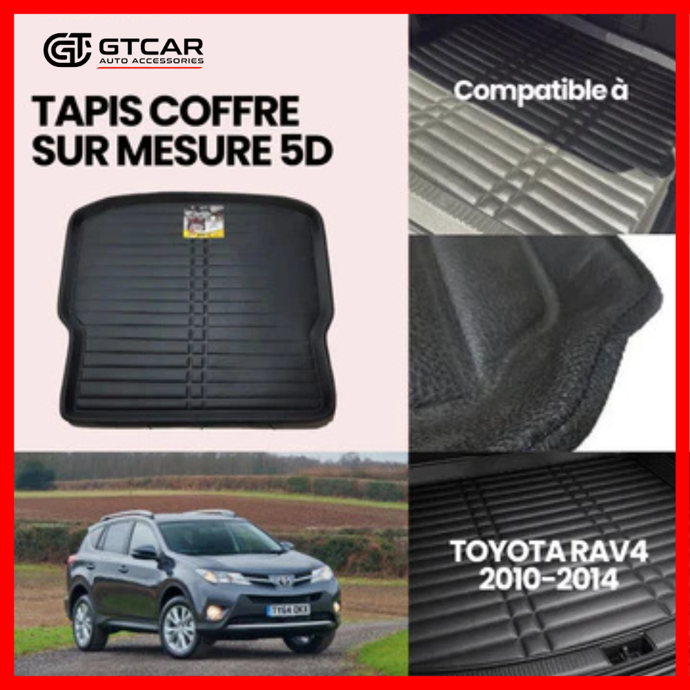 TAPIS SUR MESURE COFFRE 5D TOYOTA RAV4 2010-2014