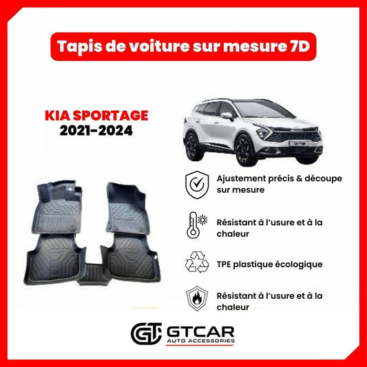 Tapis  sur mesure 7D KIA SPORTAGE 2021-2024
