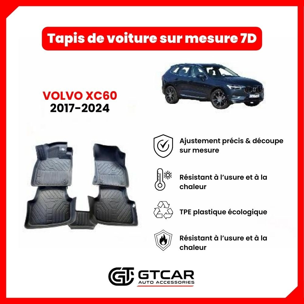 Tapis  sur mesure 7D VOLVO XC60 2017-2024
