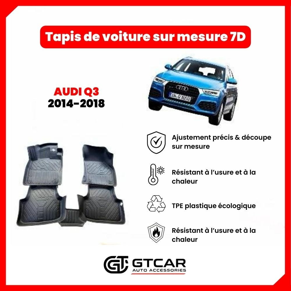 Tapis  sur mesure 7D AUDI Q3 2014-2018