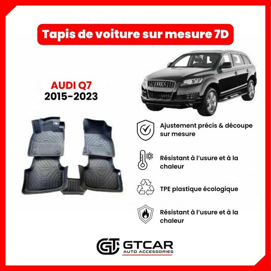 Tapis  sur mesure 7D AUDI Q7 2015-2023