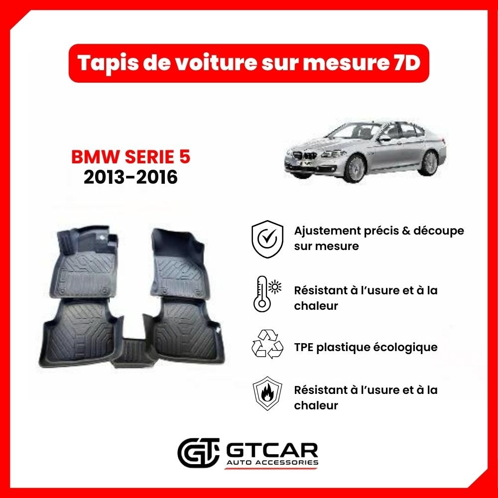 Tapis  sur mesure 7D BMW SERIE 5 2013-2016