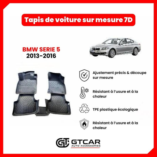 Tapis  sur mesure 7D BMW SERIE 5 2013-2016