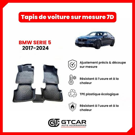Tapis  sur mesure 7D BMW SERIE 5  2017-2024