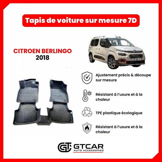 Tapis  sur mesure 7D CITROEN BERLINGO 2018