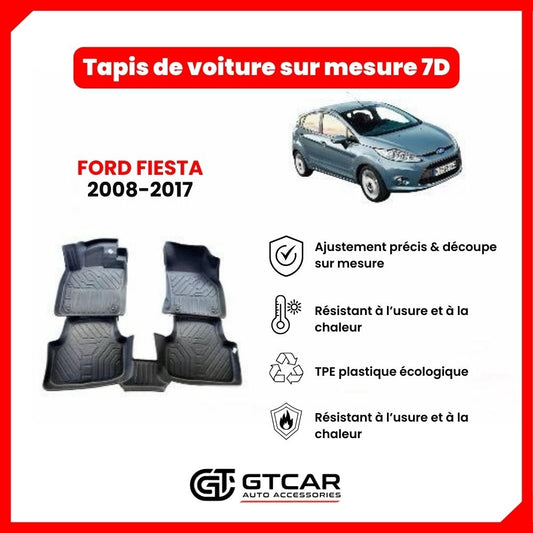 Tapis  sur mesure 7D FORD FIESTA 2008-2017
