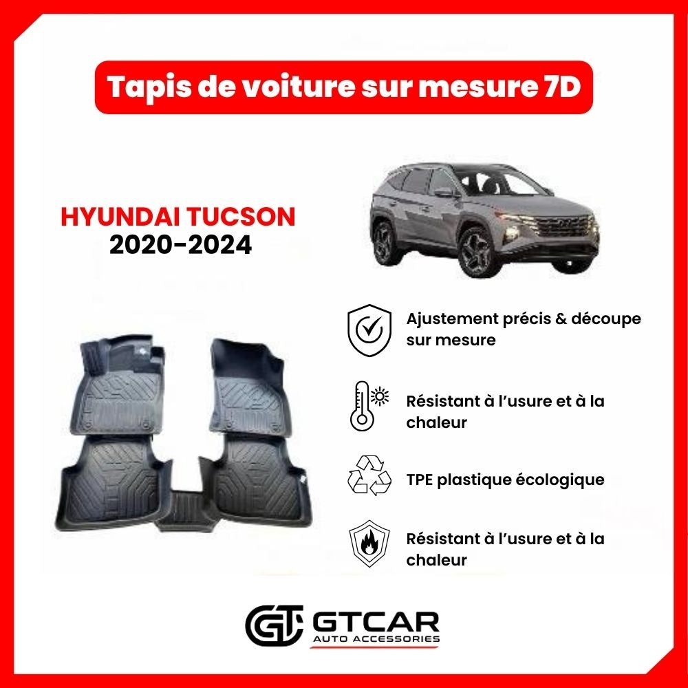 Tapis  sur mesure 7D HYUNDAI TUCSON  2020-2024