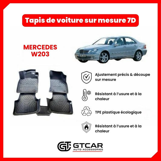 Tapis  sur mesure 7D MERCEDES W203