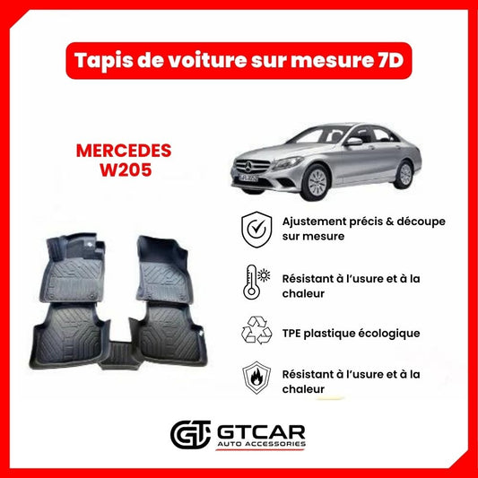 Tapis  sur mesure 7D MERCEDES  W205