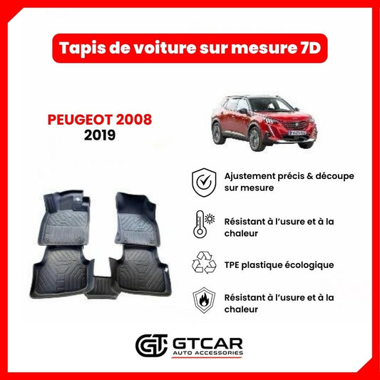 Tapis  sur mesure 7D PEUGEOT 2008 2019