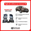 Tapis  sur mesure 7D PEUGEOT 301 2012-2024