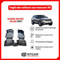 Tapis  sur mesure 7D RANGE ROVER  VELAR 2017