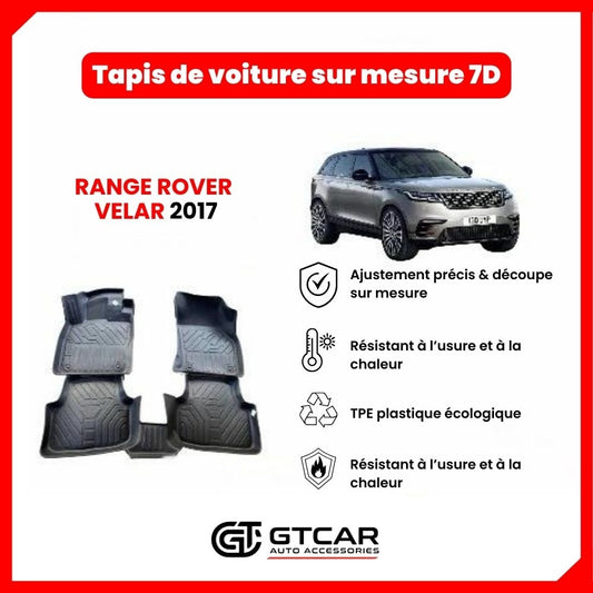 Tapis  sur mesure 7D RANGE ROVER  VELAR 2017
