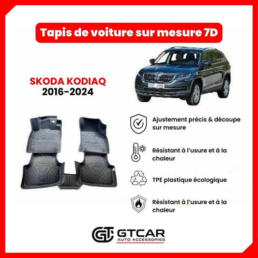 Tapis  sur mesure 7D SKODA KODIAQ 2016-2024