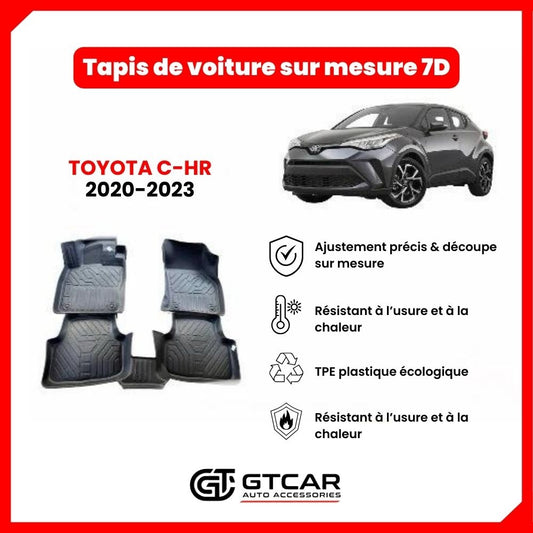 Tapis  sur mesure 7D TOYOTA C-HR 2020-2023