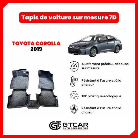 Tapis  sur mesure 7D TOYOTA COROLLA 2019
