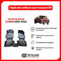 Tapis  sur mesure 7D TOYOTA RAV4 HYBRID 2019-2024