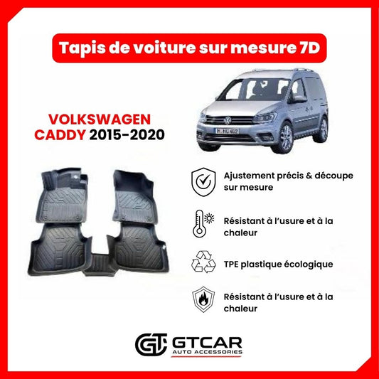 Tapis  sur mesure 7D VOLKSWAGEN CADDY 2015-2020