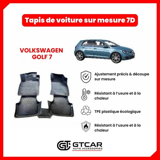 Tapis  sur mesure 7D VOLKSWAGEN  GOLF 7
