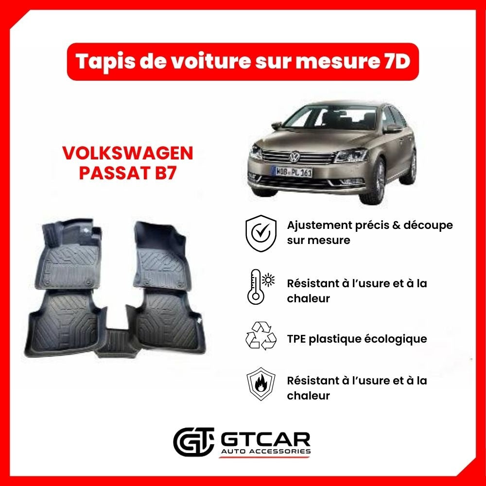 Tapis  sur mesure 7D VOLKSWAGEN PASSAT B7