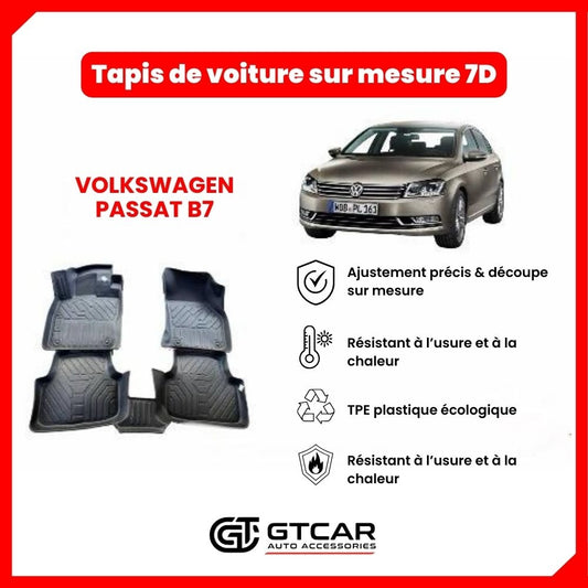 Tapis  sur mesure 7D VOLKSWAGEN PASSAT B7