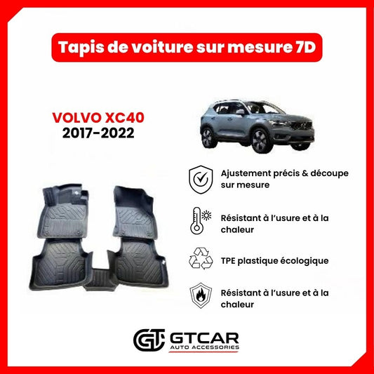 Tapis  sur mesure 7D VOLVO XC40 2017-2022