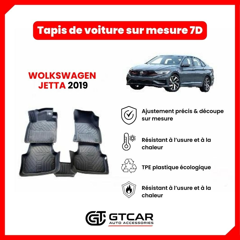 Tapis  sur mesure 7D WOLKSWAGEN  JETTA 2019