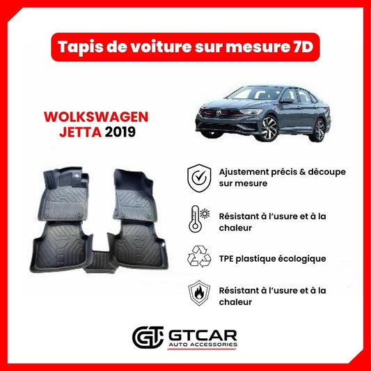 Tapis  sur mesure 7D WOLKSWAGEN  JETTA 2019