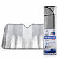 SG-09018 Pare soleil chrome petit model 130cm x 60cm