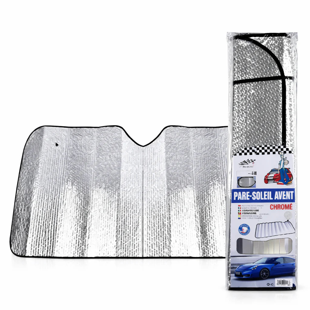 SG-09018 Pare soleil chrome petit model 130cm x 60cm