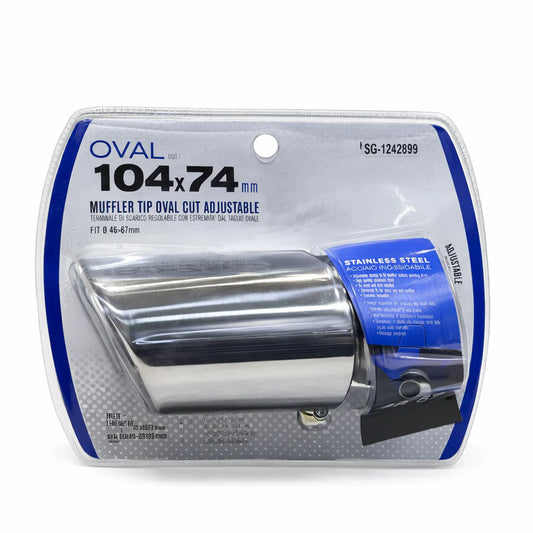 SG-1242899 Embout d'échappement inox oval 104mm x 74mm