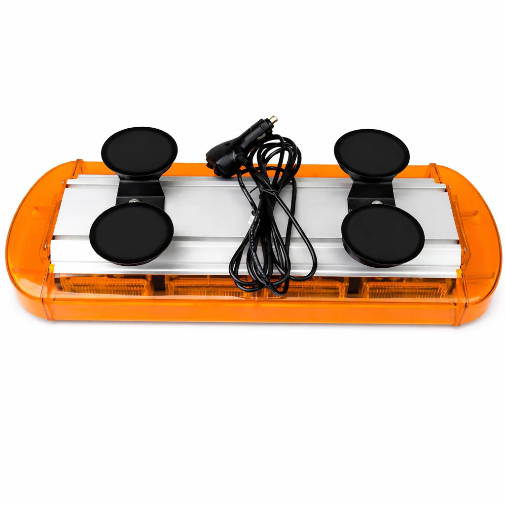 831-80LED-Y/ Feu tournant orange 60Cm/ 12V