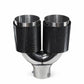 AB-23-CB Embout d'échappement double sortie style carbone