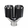 AB-23-CB Embout d'échappement double sortie style carbone