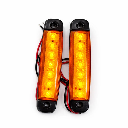 SMG-6LED 2 Feux de position 6LED PVC Orange