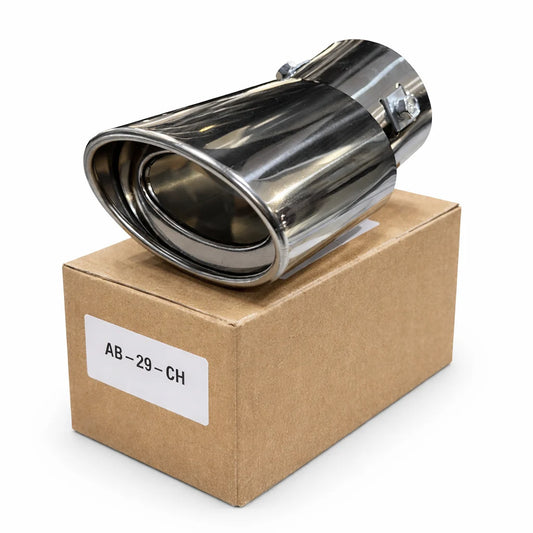 AB-29-CH Embout d'échappement chromer oval