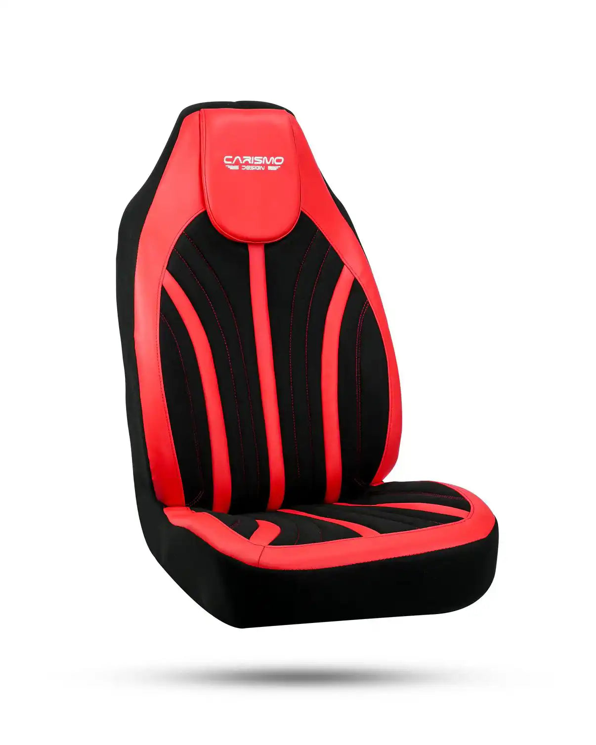 Housses de Sièges Auto Premiumen cuir – Compatibles avec Tous les Véhicules - Full red