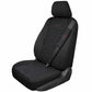 Housse standard tissu noir avec couvre volant+ cache ceinture
