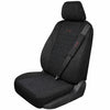 Housse standard tissu noir avec couvre volant+ cache ceinture