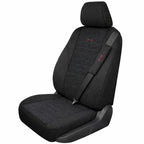 Housse standard tissu noir avec couvre volant+ cache ceinture