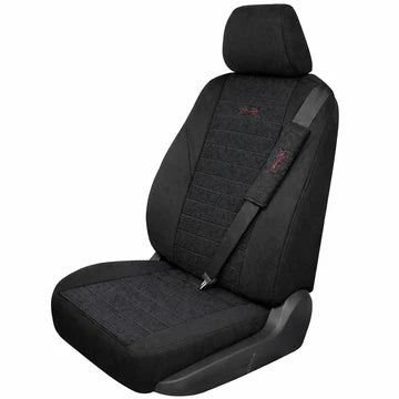 Housse standard tissu noir avec couvre volant+ cache ceinture