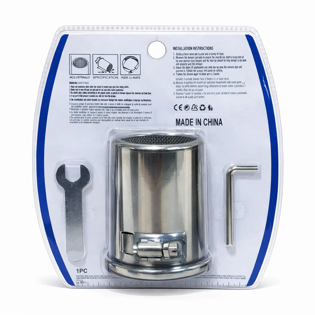 SG-1242916 Embout d'échappement inox 76mm