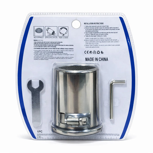 SG-1242916 Embout d'échappement inox 76mm