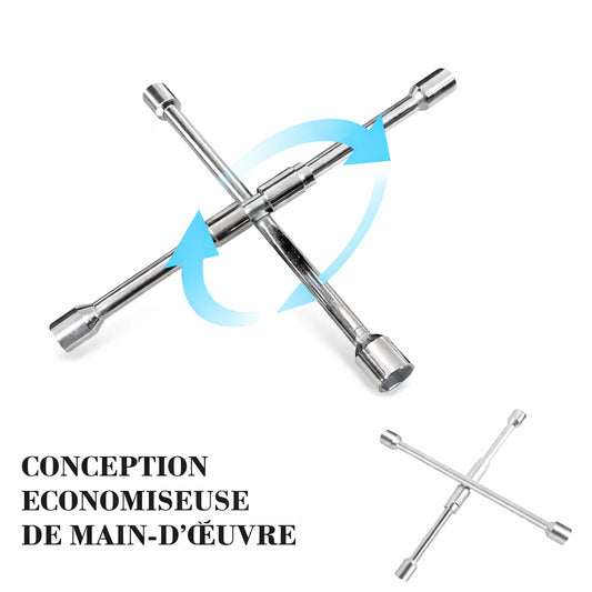SG-91502 Clé croiser de roue 17mm-19mm-21mm-23mm