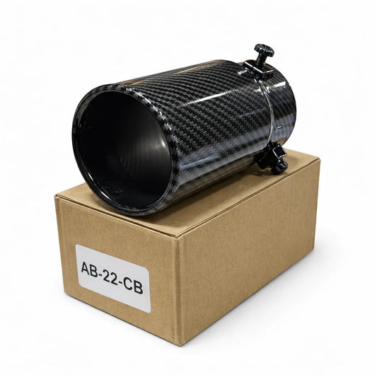 AB-22-CB Embout d'échappement carbone 7cm