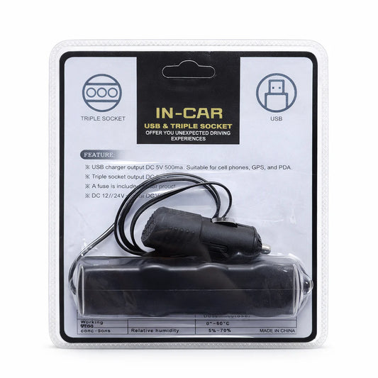 WF-0120 Triple allume cigarette + USB