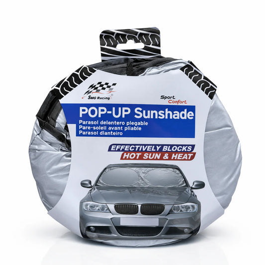 SG-43601 Pare soleil 150cm x 70cm chrome POP-UP